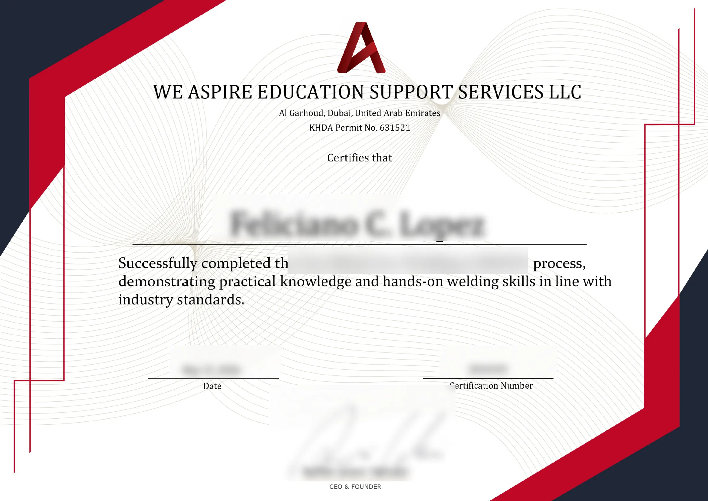 Blurred_certificate_website Blurred certificate website