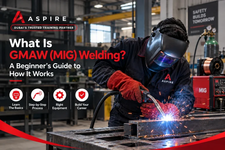 what is gmaw welding a welder welding in we aspire training pratical session